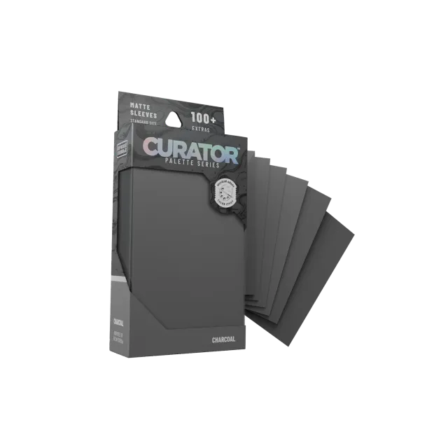 Orange Nebula Curator Charcoal kortfodral 100-pack matt