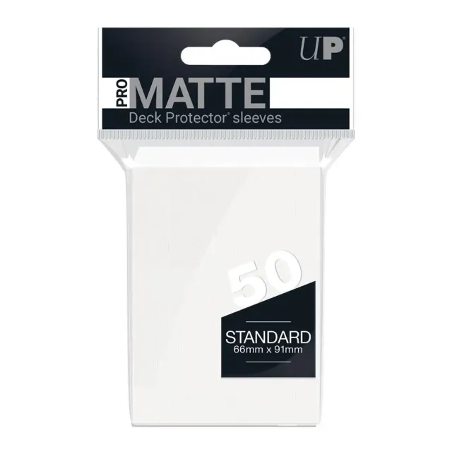 Dragon's Lair Pro-Matte kortfickor vit standard 50-pack matt