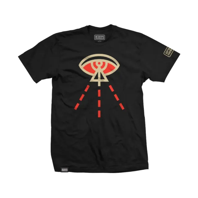 Orange Nebula Discovery Tee t-shirt bomull S-4XL