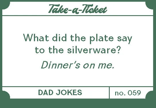 Games Room Take-a-Ticket Dad Jokes skämtbox 200 biljetter