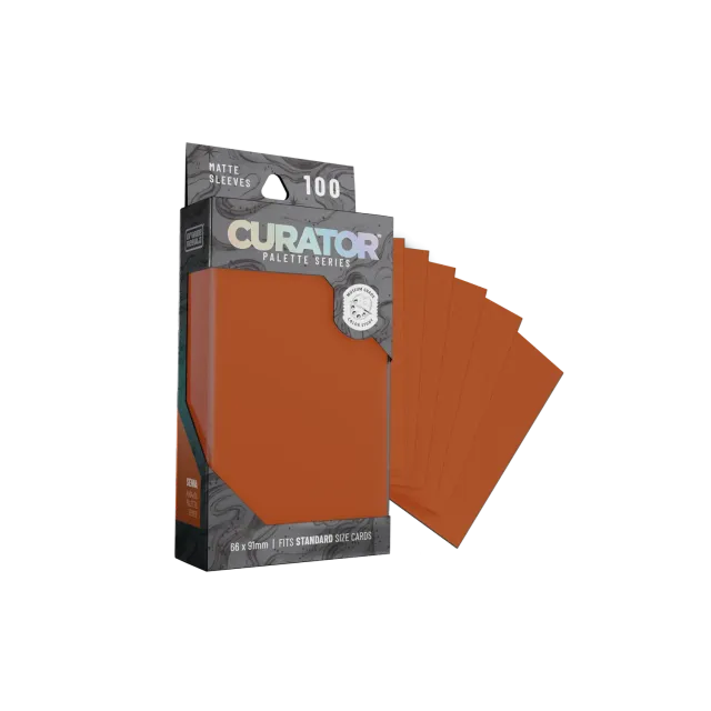 Orange Nebula Curator Palette Sienna kortfodral 100-pack röd