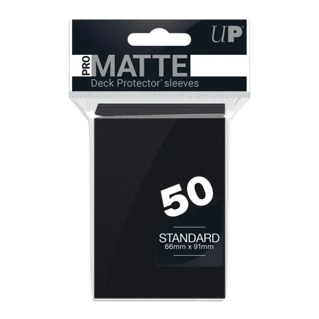 PRO-Matte Standard Sleeves kortfickor svart non-glare 50-pack