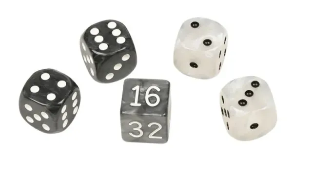 Dragon's Lair 4112 tärningsset backgammon 16 mm