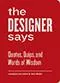 Games Room Designer Says Words of Wisdom citatbok