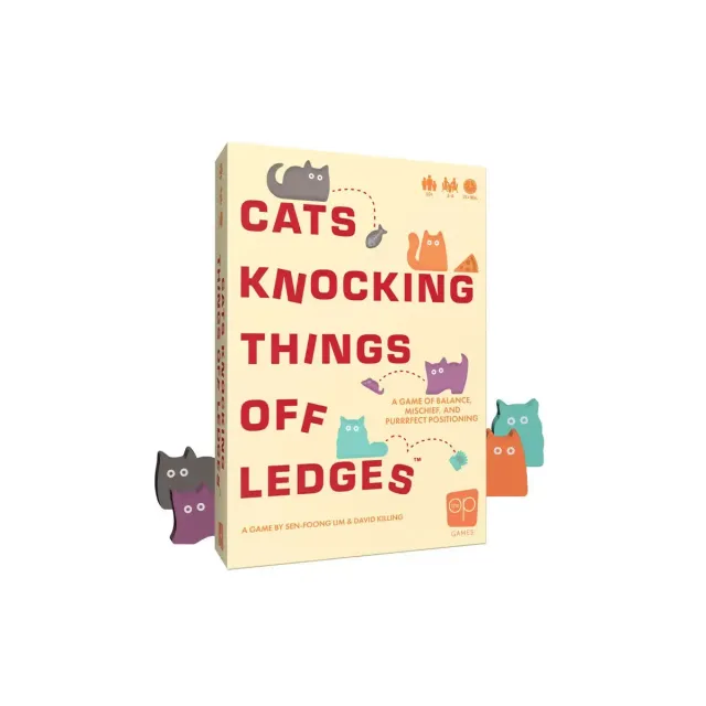 Cats Knocking Things Off Ledges sällskapsspel tornspel