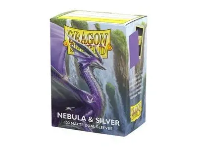 Dragon Shield Matte Dual Nebula Silver sleeves 100-pack