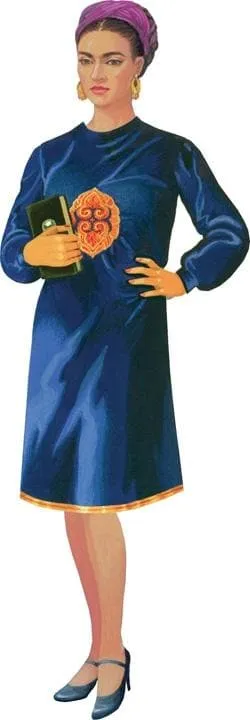 Games Room Frida Kahlo pappersdockor 30 outfits