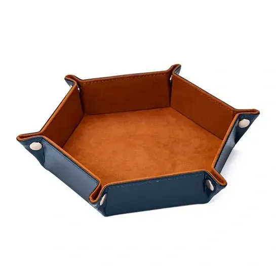 Dragon's Lair Velvet Dice Tray tärningsbricka brun hexagon