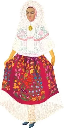 Games Room Frida Kahlo pappersdockor 30 outfits