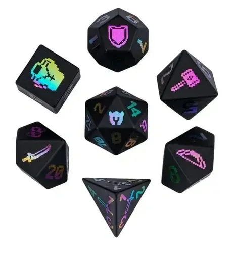 Dragon's Lair Obsidian tärningsset ädelsten rollspel