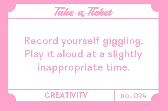 Games Room Take-a-Ticket Creativity ask 200 biljetter