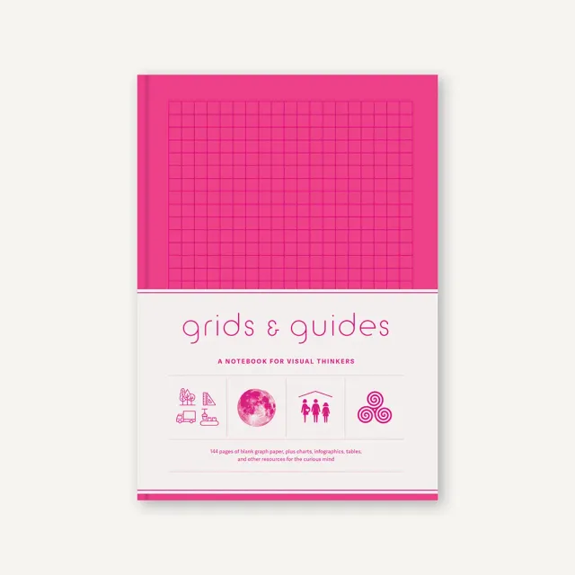 Games Room Grids & Guides anteckningsbok rosa 160 sidor