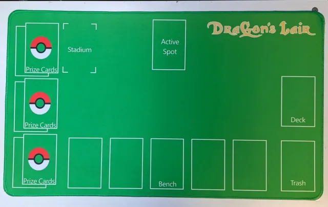 Dragon's Lair Pokémon spelmatta TCG med zoner