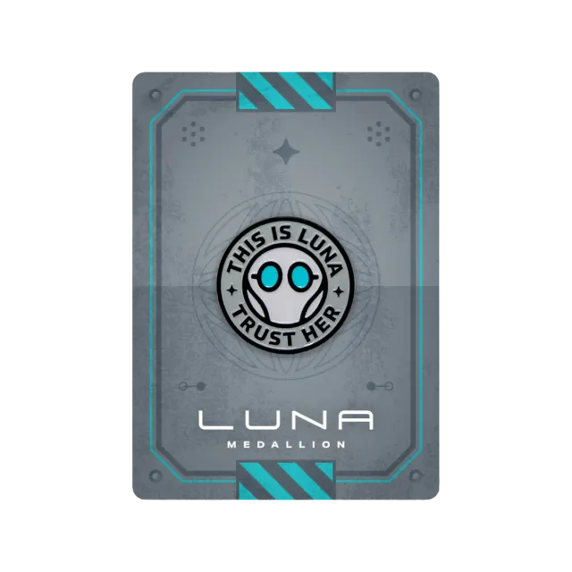 Orange Nebula LUNA Medallion LUNA Pin emaljnål
