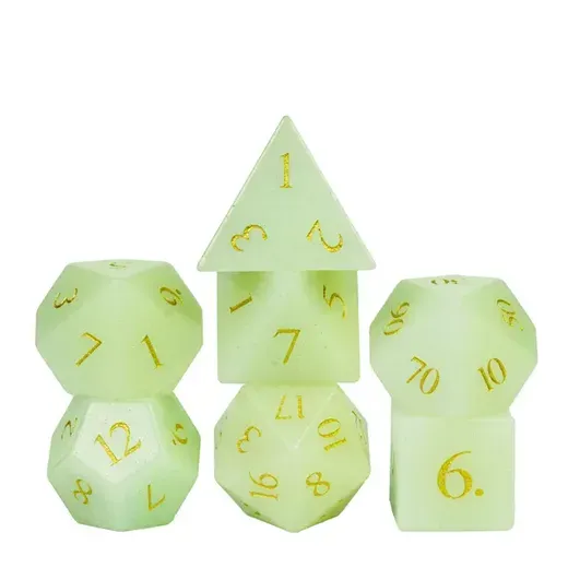 Dragon's Lair Glowing Gemstone tärningsset 7 tärningar