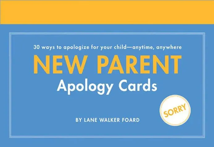 Games Room New Parent Apology Cards kortspel nyblivna föräldrar