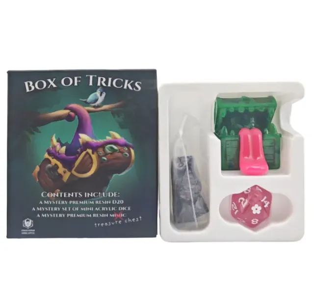 Dragon's Lair Box of Tricks tärningsset mimic chest