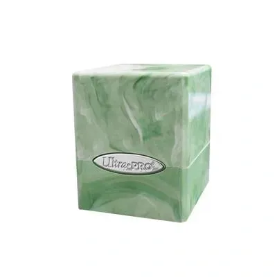 Dragon's Lair Marble Satin Cube kortlåda limegrön vit 100
