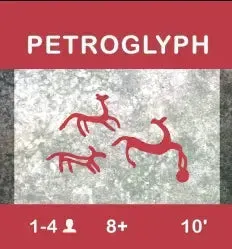 Petroglyph kortspel hällristning 17 kort resespel